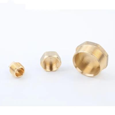 China BSP NPT Copper Male End Union Brass End Cap Union For Pipe Fitting for sale