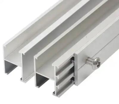 China Aluminum Alloy Guide Rail Photovoltaic Bracket Accessor Metal H-Type  Solar Generation for sale