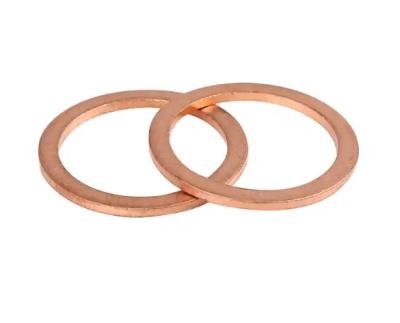China Industrial Grade Metal Washers Round Shape For High Pressure Applications Copper Nickel Gaskets à venda