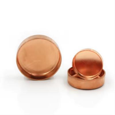 China USA Origin Copper Pipe Cap with Polished Finish and NPT Thread Type for sale