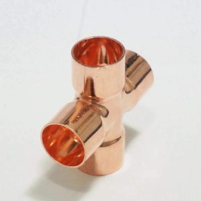 China Polished Cross Pipe Fitting for Water with Temperature Rating of 400°F for sale