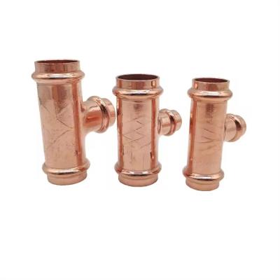 China Water Pipe Industry DN20 Copper Nickel Equal Tee With Threaded Connection for sale