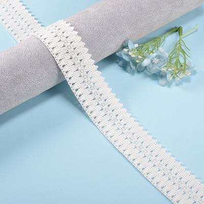 China Machine Washable Cotton Lace Trim Crochet Ribbon Lace Width 0.5cm for sale