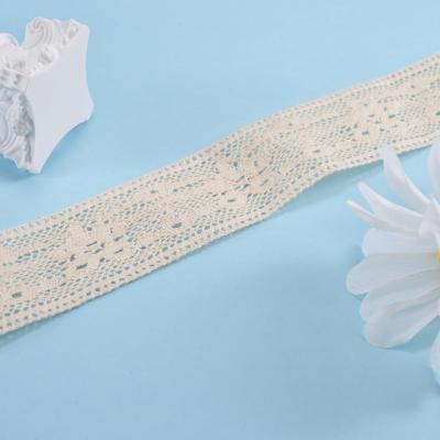 China Embroidery Nylon Cotton Lace Trim  100 Yards Length For Dress for sale