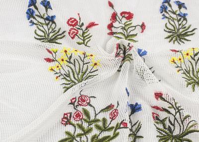 China A tela floral colorida pela jarda, antiguidade do laço do estiramento bordou o laço nupcial da rede à venda