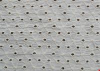 Eyelet Fabric by the Yard, 100% Cotton Lace Fabric, off White