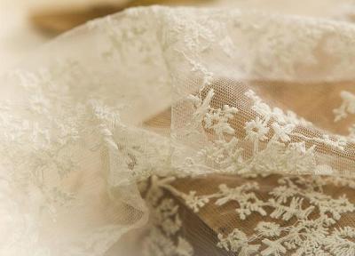Chine Tissu en nylon brodé 130CM floral sensible de dentelle pour des chemises de nuit de sous-vêtements à vendre