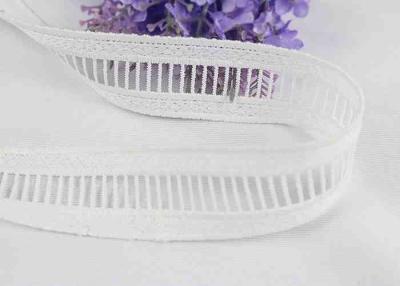 China Water Soluble MIlk Silk White Lace Trim Ribbon For Garment Dress 1/2 Inches Width for sale