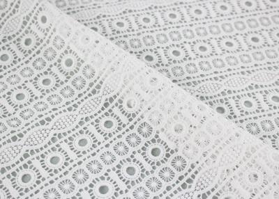 China Embroidered Guipure Water Soluble Lace Cotton Chemical Lace Fabric For Clothing for sale