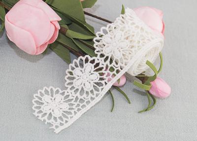 China Cotton Guipure Venice Lace Trim Water Soluble Lace Floral Embroidered Lace Ribbon for sale
