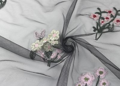 Chine Le tissu floral coloré multi de dentelle pour la robe de robe/a brodé la dentelle nuptiale à vendre