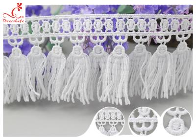 China French Venice Guipure Tassels Fringe Polyester Lace Trim For Clothing Decorative for sale