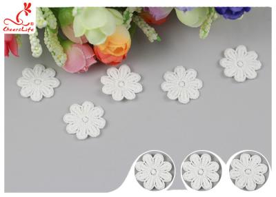 China Original Cotton Small Flower Lace Collar Applique With DTM Dyeing for sale