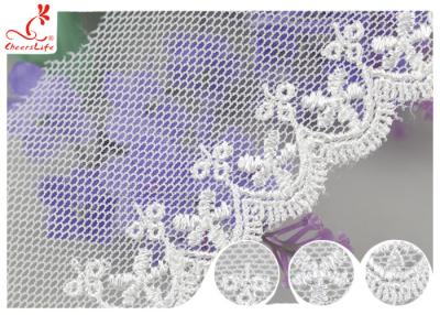 Китай Белая ткань вышивки ленты шнурка сетки ширины 4КМ для украшения занавеса продается