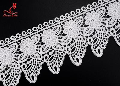 China 2.2cm Cute Water Soluble Flower Lace Trim For Children Garment   for sale