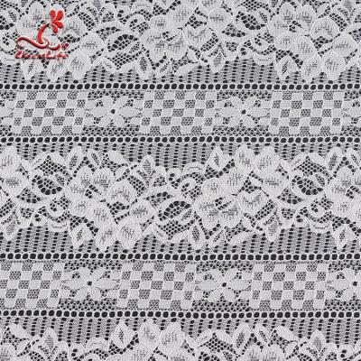 China Wholesale African white tulle Lace Fabric Product For Garment for sale