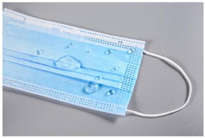 China Paño tejido cordón elástico protector + derretimiento del gancho de la máscara de Dispoable de 3 capas soplado en venta