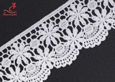 Китай 4cm Wide Polyester Lace Trimming Water Soluble Lace For Garment Lace For Decorating Lace For Dresses продается
