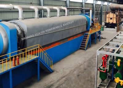 China Continuous Pyrolysis Tire Recycling System Rubber With Vacuum Industrial Scale for sale