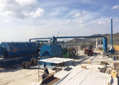 China Turkey Solid Batch Pyrolysis Plant 10 Tons Waste Tyre To Oil Pyrolysis Plant With CE ISO for sale