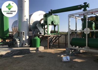 China 10 Ton Waste Tire Pyrolysis Plant Huayin Waste Plastic To Fuel Converter for sale