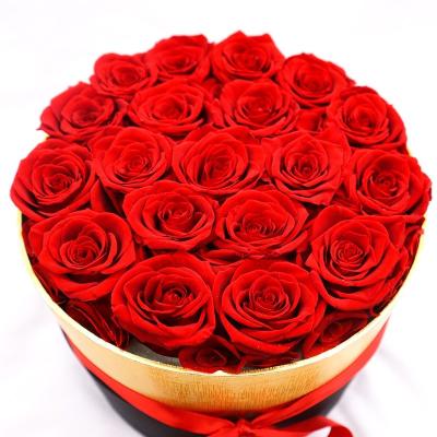 China Everlasting Luxury Roses In A Box For Wedding And Home Decoration for sale