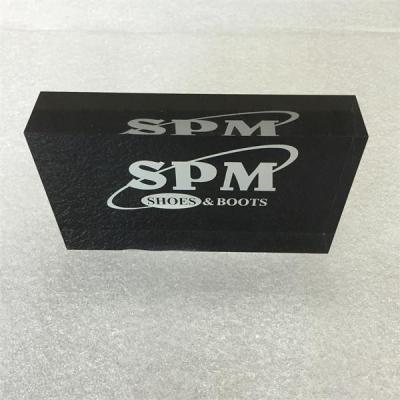China Custom Make Transparent Paperweight With Printing,Clear Solid Logo Acrylic Block for sale