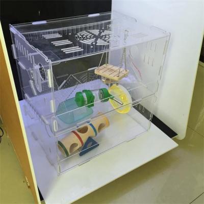 China Costom figure high transparent acrylic display case/acrylic hamster cage/acrylic pet cage for sale