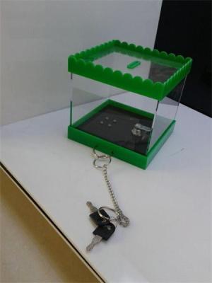 China Simple Design Clear Acrylic Cheap Donation Boxes for sale