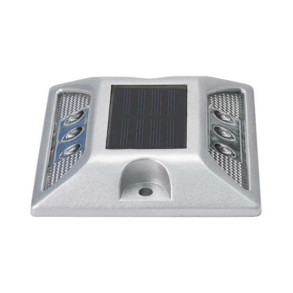 Quality 350g IP68 Solar Metal Road Studs White LED Color For Road Construction for sale
