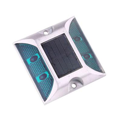 China Flashing Road Stud Solar Light Green Color Customized For Dark Road for sale