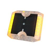 Quality CE Solar Road Markers Dustproof Flashing Mode Yellow Raised Road Markers for sale