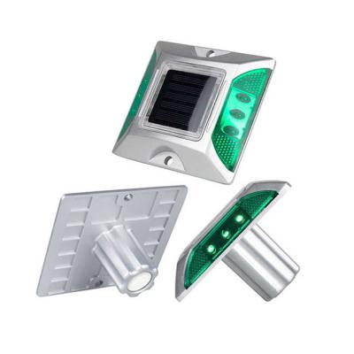 China Beads Aluminum Solar LED Road Stud Reflectors Flashing Mode For Traffic Way for sale