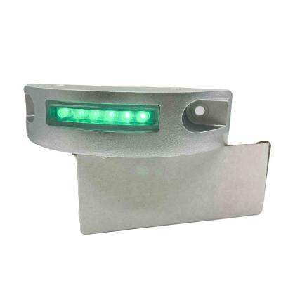 Quality Yellow LED Aluminum Solar Road Stud Half Moon Shape Flashing LED Marker Lights for sale