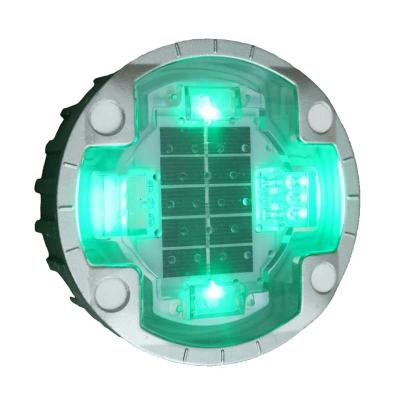 중국 녹색 색상 태양광 LED 도로 스터드 높은 밝기 LED 120mm 지름 판매용