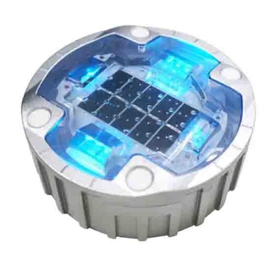 Quality Blue Solar LED Road Studs Reflectors Aluminium 75Tons Load Capacity for sale