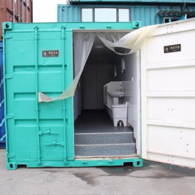 China 20 Feet Shipping Container Cabin With 5 Peices Of Toliet Baling Box Wash Table& Mirrow for sale