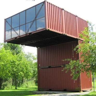 China Movable Shipping Container Cabin / Multi Level Shipping Container House Office Public Toilet for sale