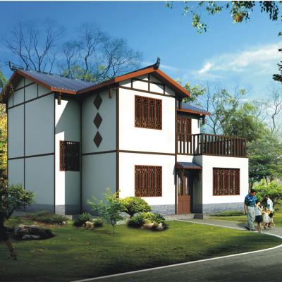 China Holiday House Prefabricated Kit Homes Villa Long life time steel structure Light Steel Frame Home / Restaurant for sale