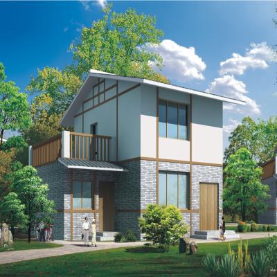 China Prefabricated Houses Villa In High-End Resort Prefabricated Steel Frame House steel frame home / restaurant for sale