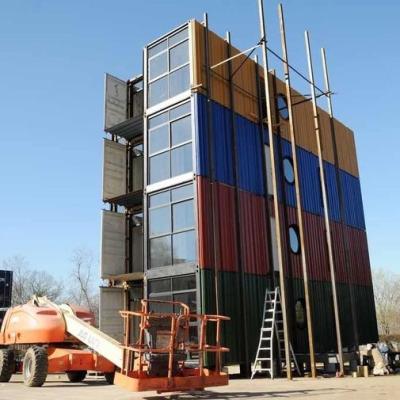 China Recyclable Shipping Container Cabin Steel Structure With Rockwool Insulation for sale