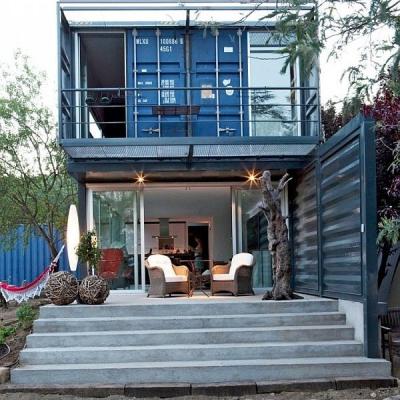 China 40 Foot Shipping Container Square Footage Modular Prefab With Weld Steel Base for sale
