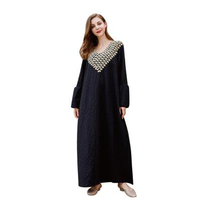 China High Quality Anti-Static Long Dress Bohemian Elegant Loose Style Loose Dresses Weave Style Travel Women Dresses for sale