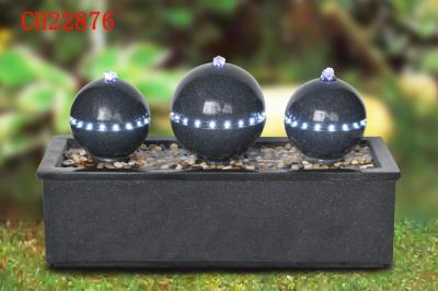 China Handmade H48CM Sandstone Sphere Water Feature for sale