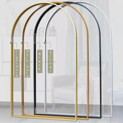 China Extruded Arch Wall Mirror Aluminium Frame For Home Decor Brushed for sale
