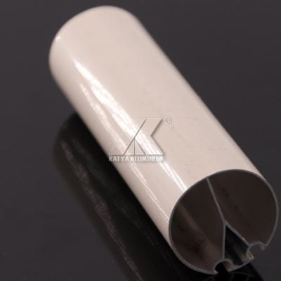 China Powder Coating Curtain Rod Material 6063 Material Alumilium Extrusion Profile for sale