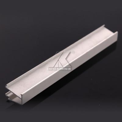 China RoHS OEM Rail Frame For Wardrobe , Cabinet Mill Finish Aluminum Material Profile for sale