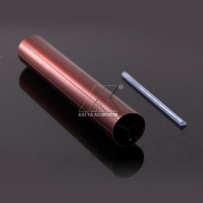 China Customize Length Round Curtain Rod Sand Red Blasting Aluminum Profile for sale