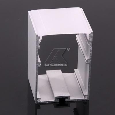 China El perfil de aluminio de CQC LED con el llano modificado para requisitos particulares cubierta lechosa de la longitud perfila extremos en venta