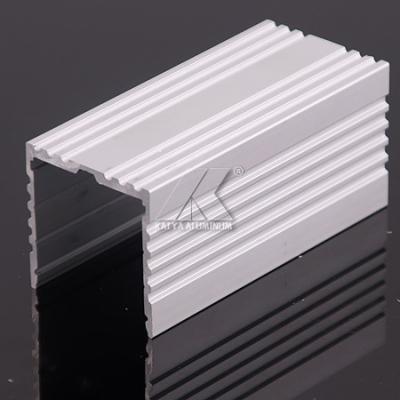 China Little Scratch Aluminum LED Strip Profiles Matt Finish Milky With Caps Profile for sale